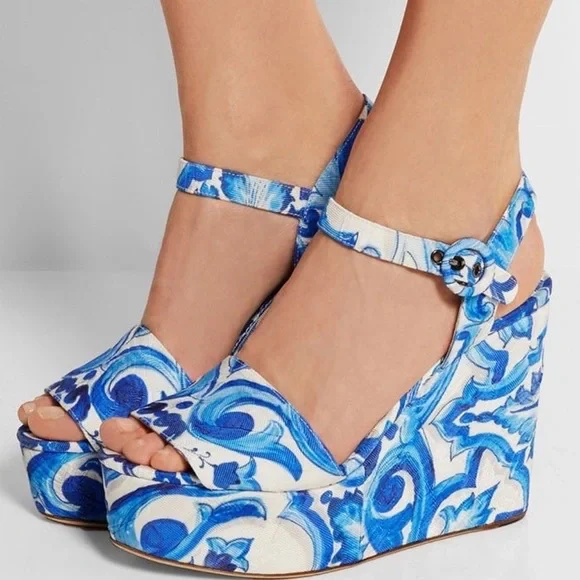 Dolce & Gabbana | Shoes | Dolce And Gabbana Majolica Wedges